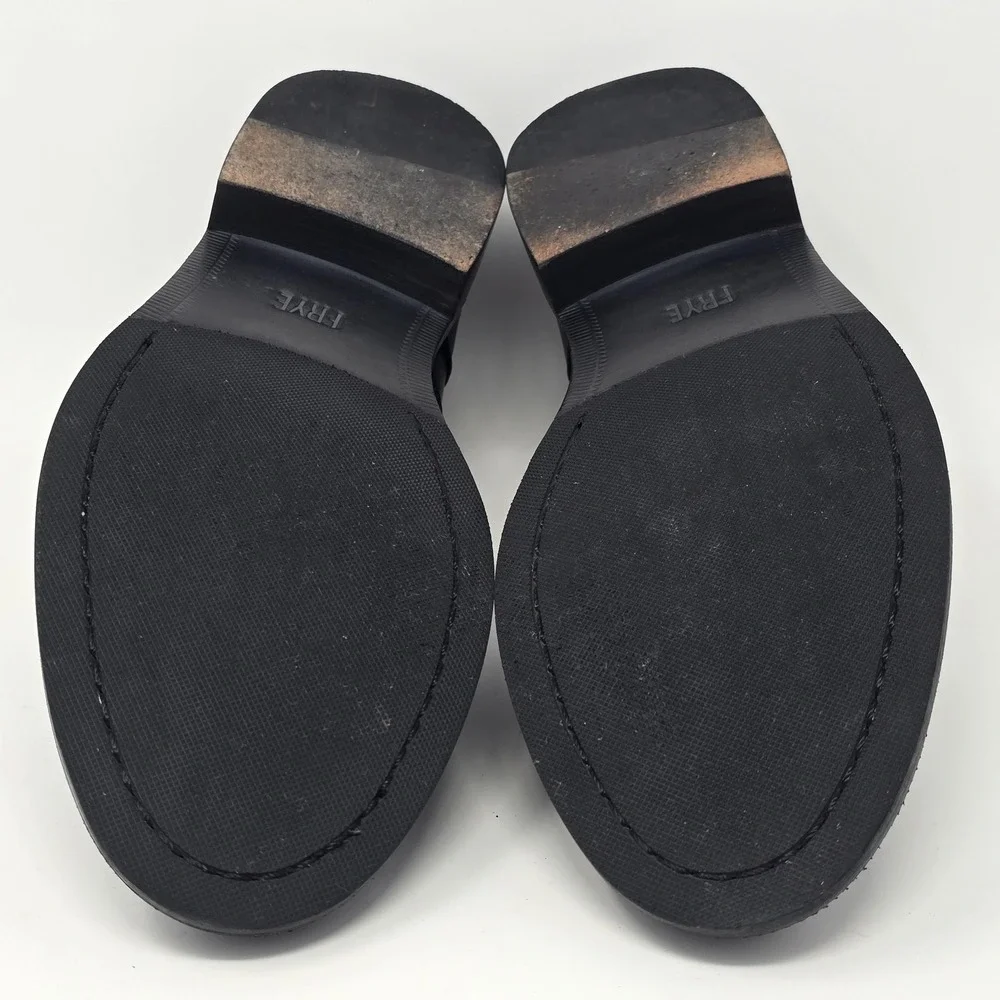 Frye Shoes Mens Size‎ 11 Black Leather Campus Slip On Dress Oxford Business